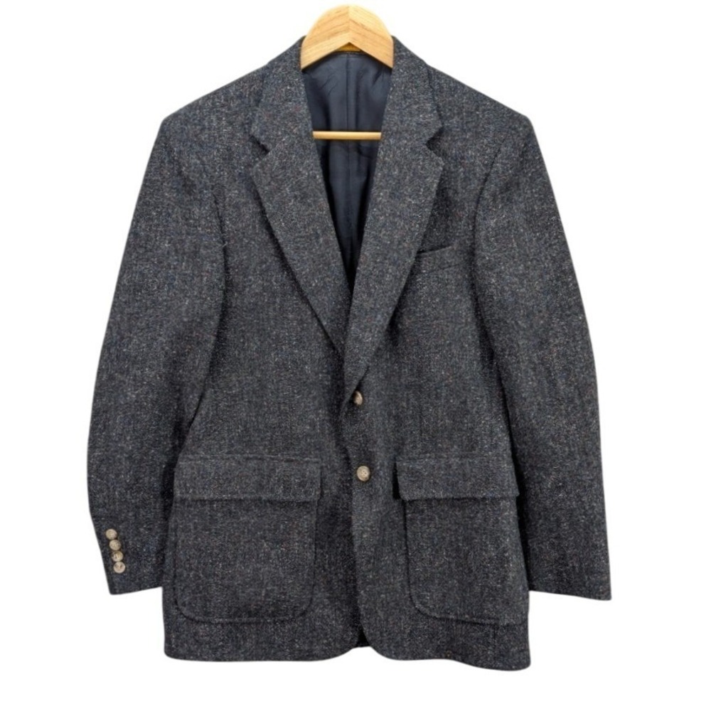 Vintage Bachrach Wool Tweed Blazer Sports Coat Jacket Men's 90s See Measurements